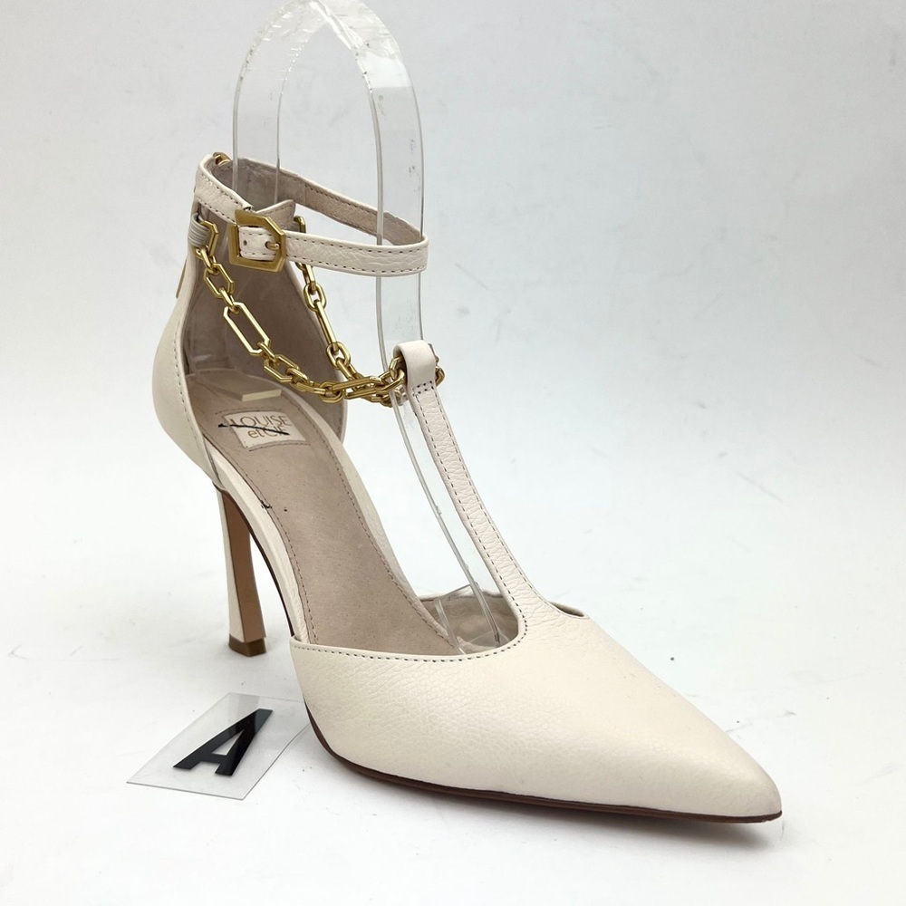 Louise Et Cie Taite Ankle Strap Pointed Toe Pump Sz 6.5